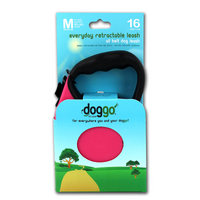 Thumbnail for Doggo everyday retractable leash 5m, M, pink