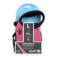 Thumbnail for Adventure retractable leash, 5 m - Large - Pink