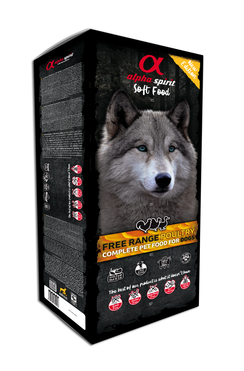 Soft Food for Adult Dogs POULTRY - 9 kg Box (45 trays x 200g)