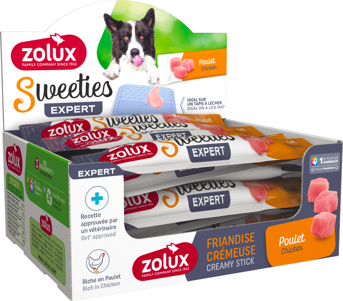 Sweeties Creamy Stick For Dog - Chicken, 48pcs/Box