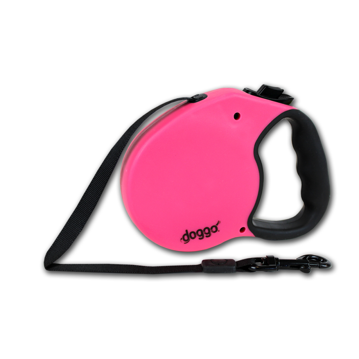 Doggo everyday retractable leash 5m, M, pink