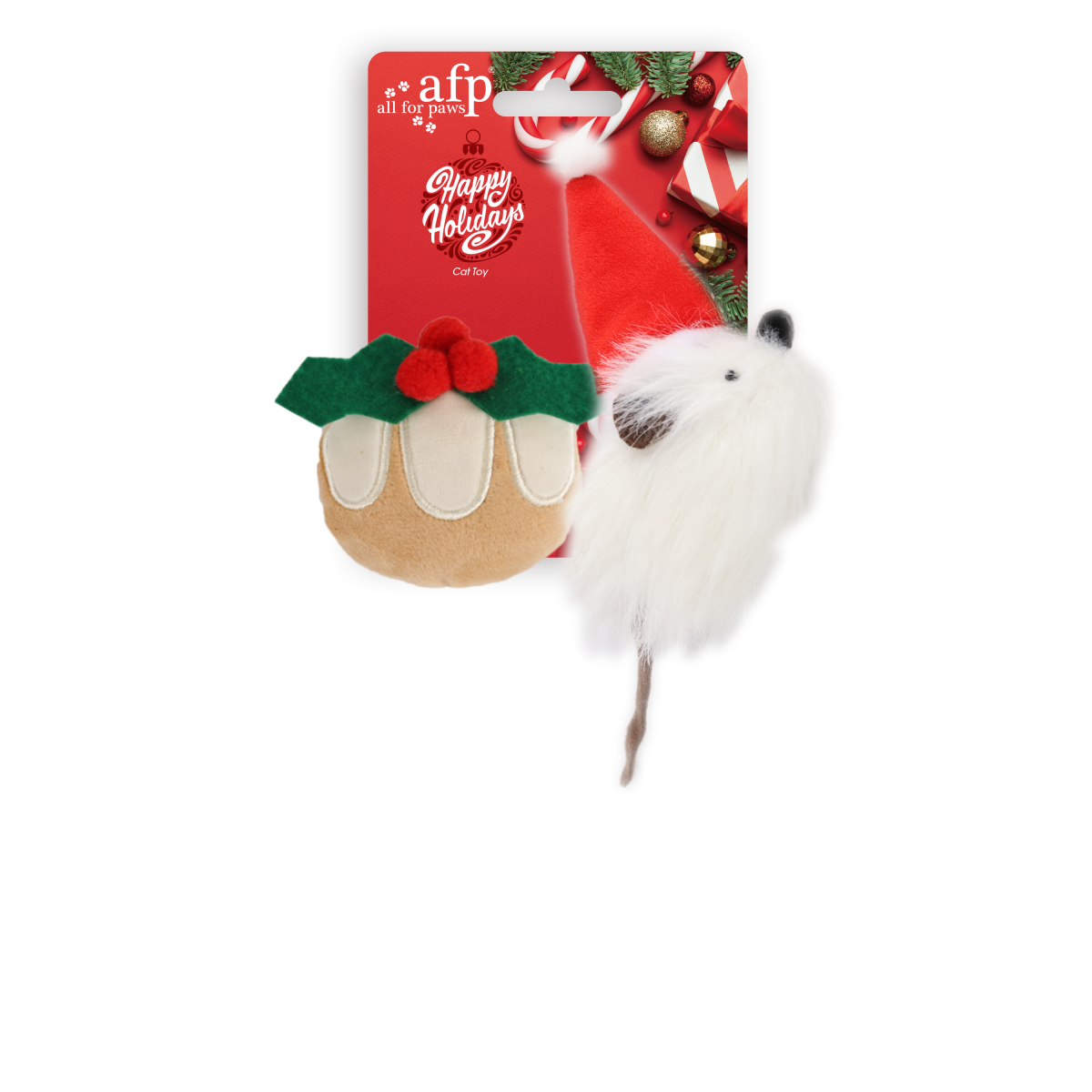 Happy Holiday - 2 pack Misteltoe & Santa Mouse