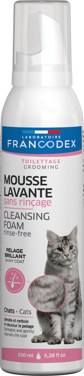 Francodex Rinse-Free Cleansing Foam For Cats 150ml