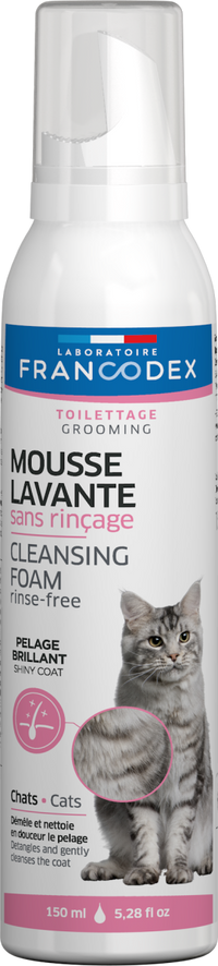 Thumbnail for Francodex Rinse-Free Cleansing Foam For Cats 150ml