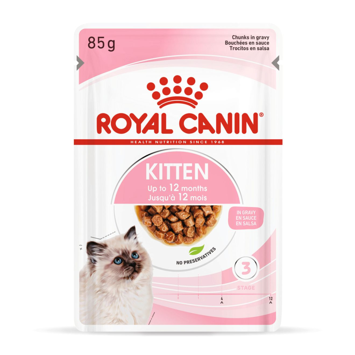 Feline Health Nutrition Kitten Gravy (WET FOOD - Pouches) 12 x 85g