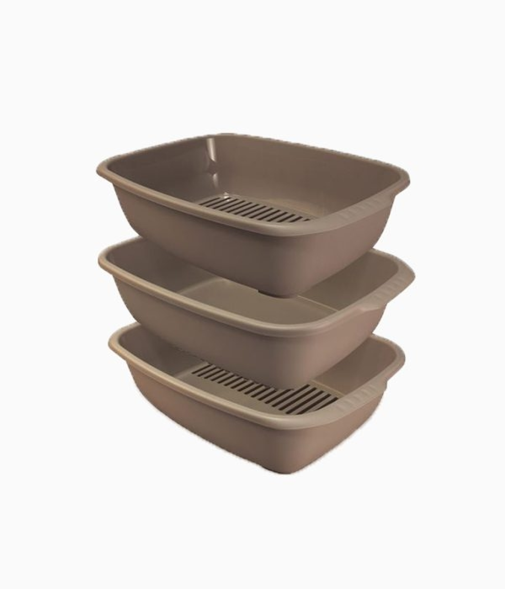 Miso Cat Litter Tray - 54 x 38.5 x 16 cm/Mocha