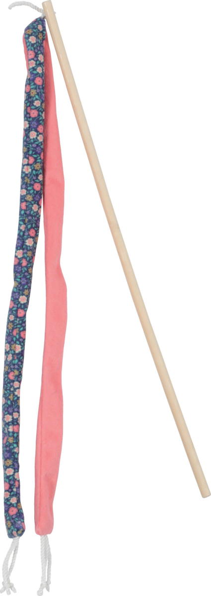 ETHICAT FLORAL RIBBON WAND TOY