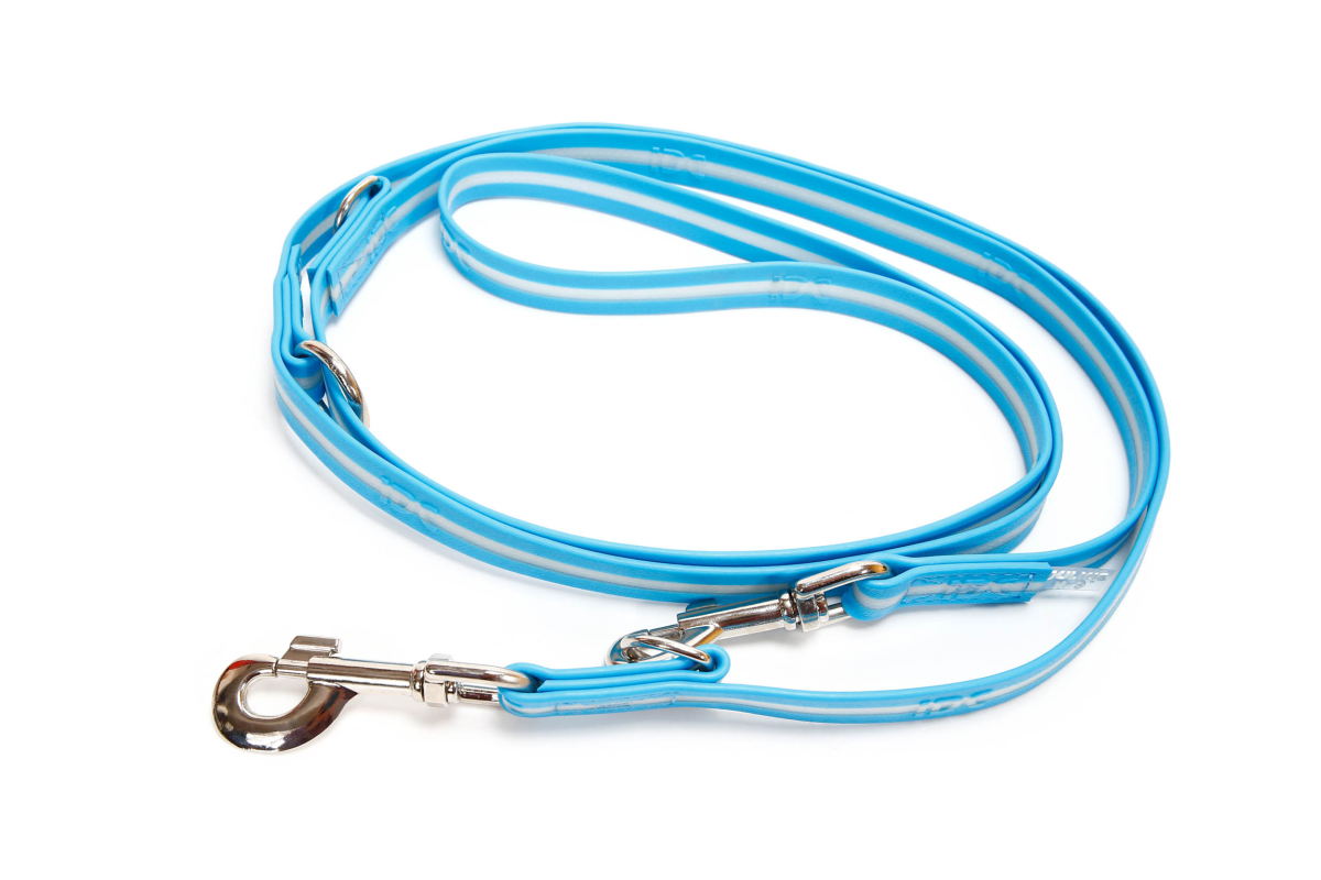 IDC Lumino Adjustable Leash - Aquamarine / Width 1.9 cm & Length 2.2 Meter