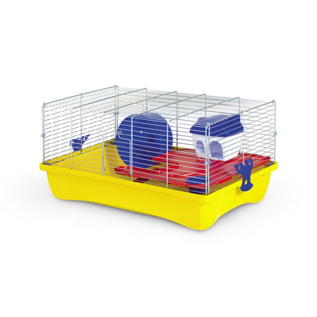 H11 Hamster Cage - 58 x 32 x 38 cm/3 cages/Yellow & Red