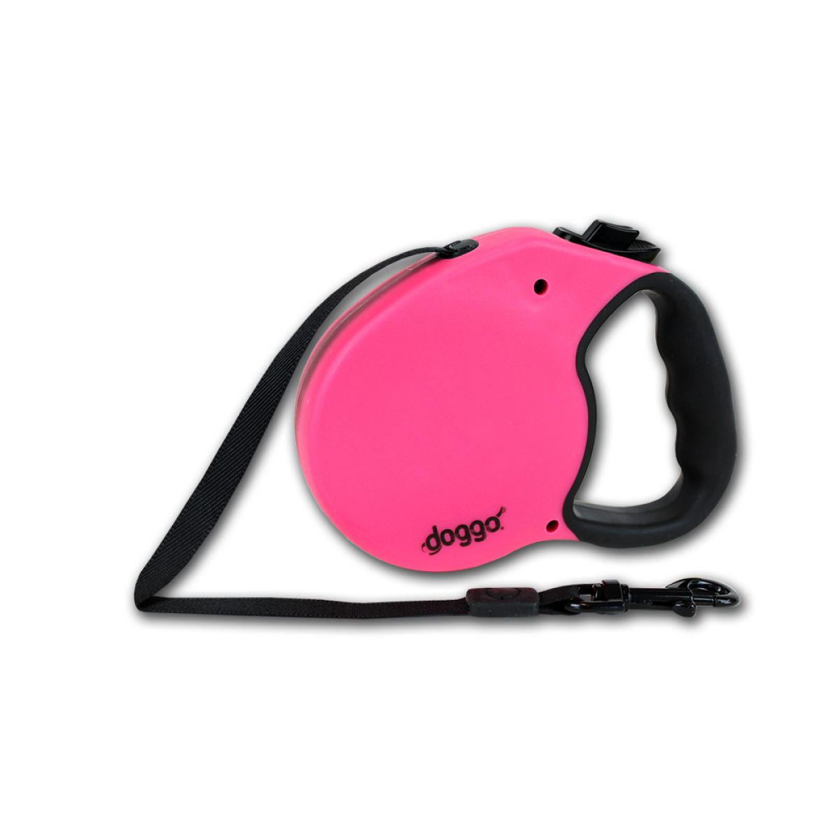 Doggo everyday retractable leash 4m, S, pink