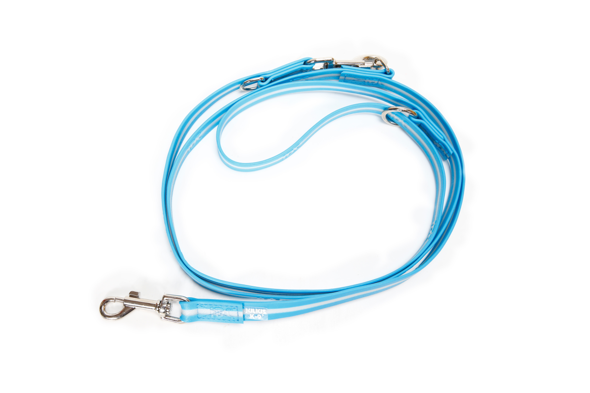 IDC Lumino Adjustable Leash - Aquamarine / Width 1.9 cm & Length 2.2 Meter