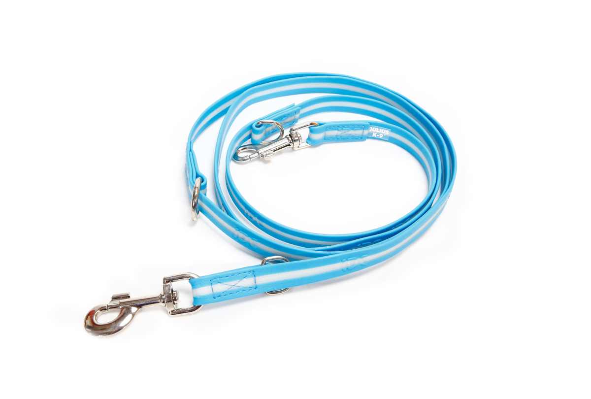 IDC Lumino Adjustable Leash - Aquamarine / Width 1.9 cm & Length 2.2 Meter