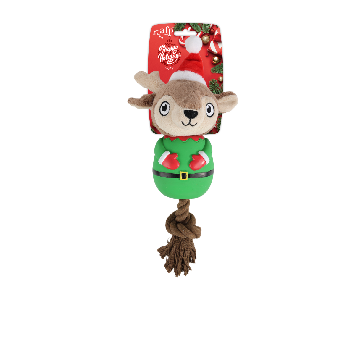 Latex Christmas Rope Buddy - Reindeer Little Helper