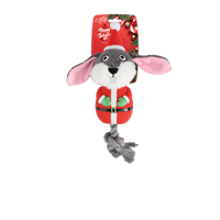 Thumbnail for Latex Christmas Rope Buddy - Bunny Santa