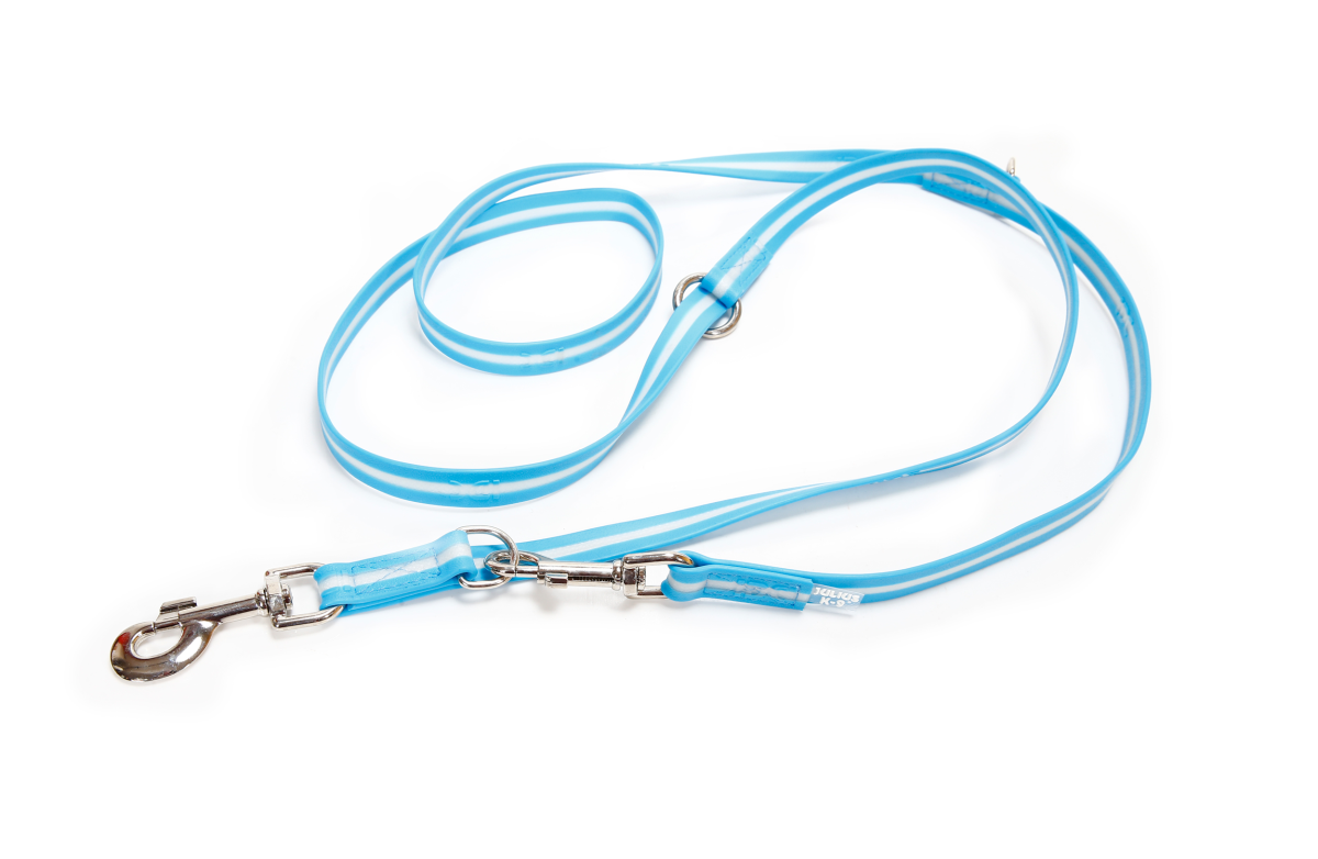 IDC Lumino Adjustable Leash - Aquamarine / Width 1.9 cm & Length 2.2 Meter