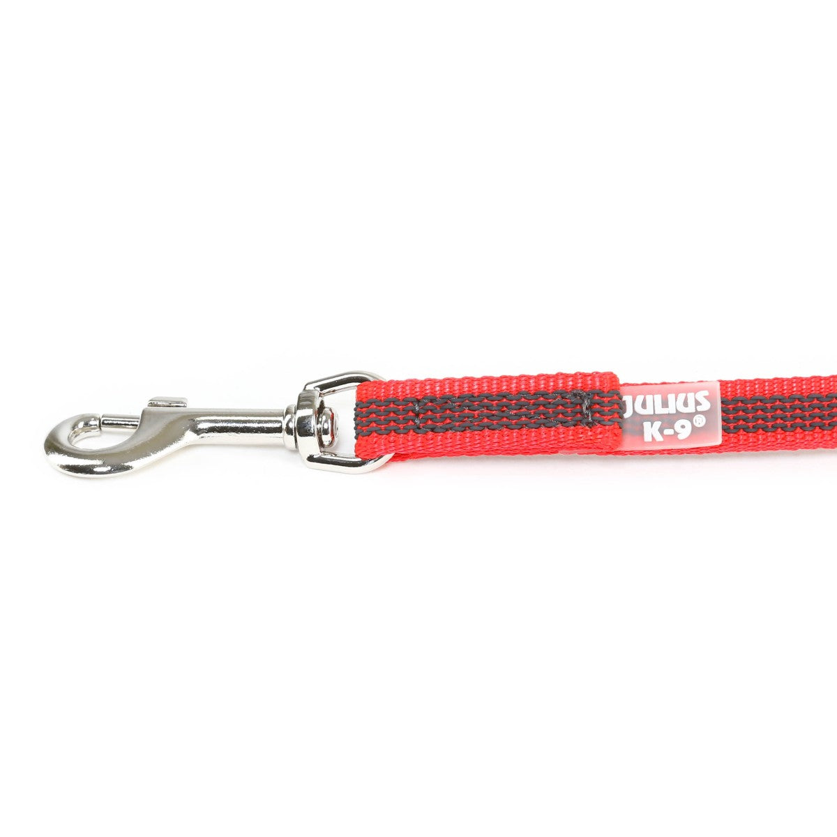 Color & Gray with Handle Leash - Red-Gray Width 1.4 cm & Length 2 Meter