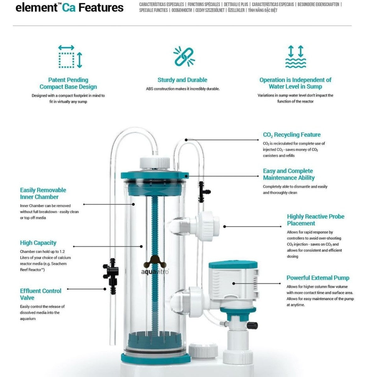 AQUAVITRO REACTOR ELEMENT CALCIUM UK