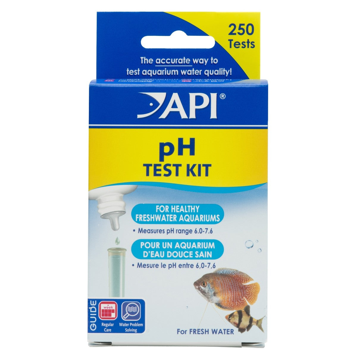 API pH Freshwater Aquarium Test Kit, 250 count