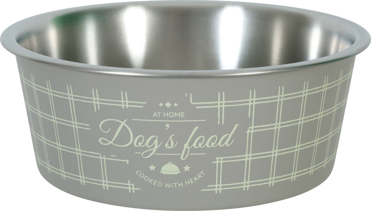 Non-Slip Food Dog Bowl Taupe 1200 ml