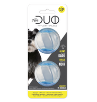 Thumbnail for Zeus Duo Ball, 5cm with Squeaker & Glow, 2pk