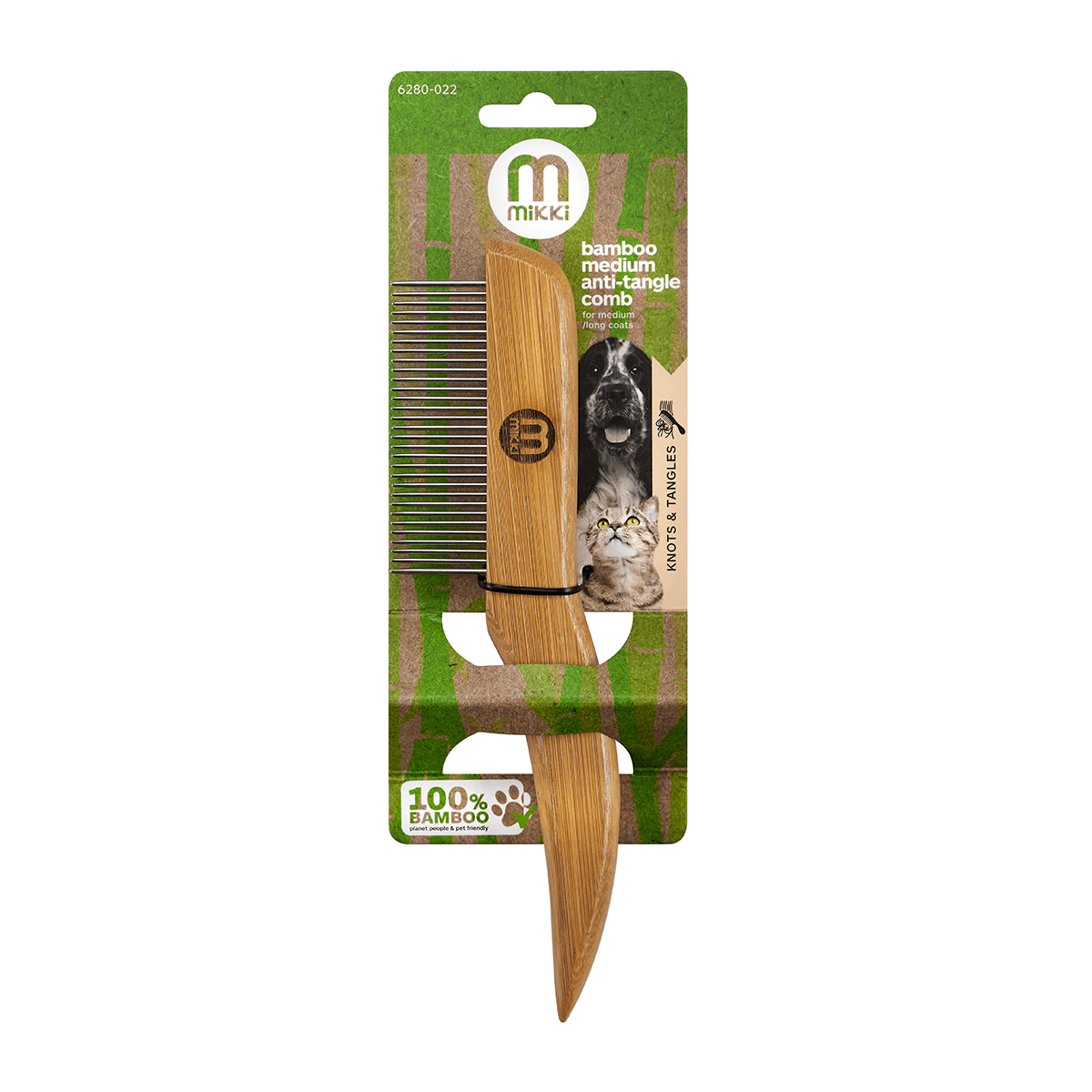 Bamboo Anti-Tangle Comb - Medium