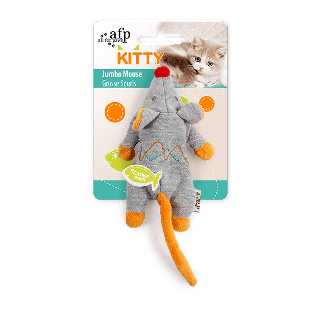 Kitty - Jumbo Mouse - Grey