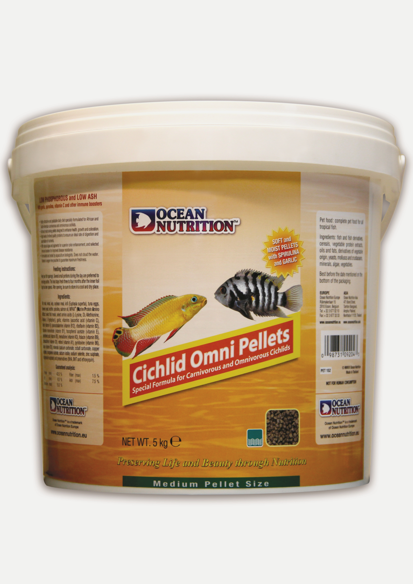 Cichlid Omni Pellet Medium 5KG (bucket)