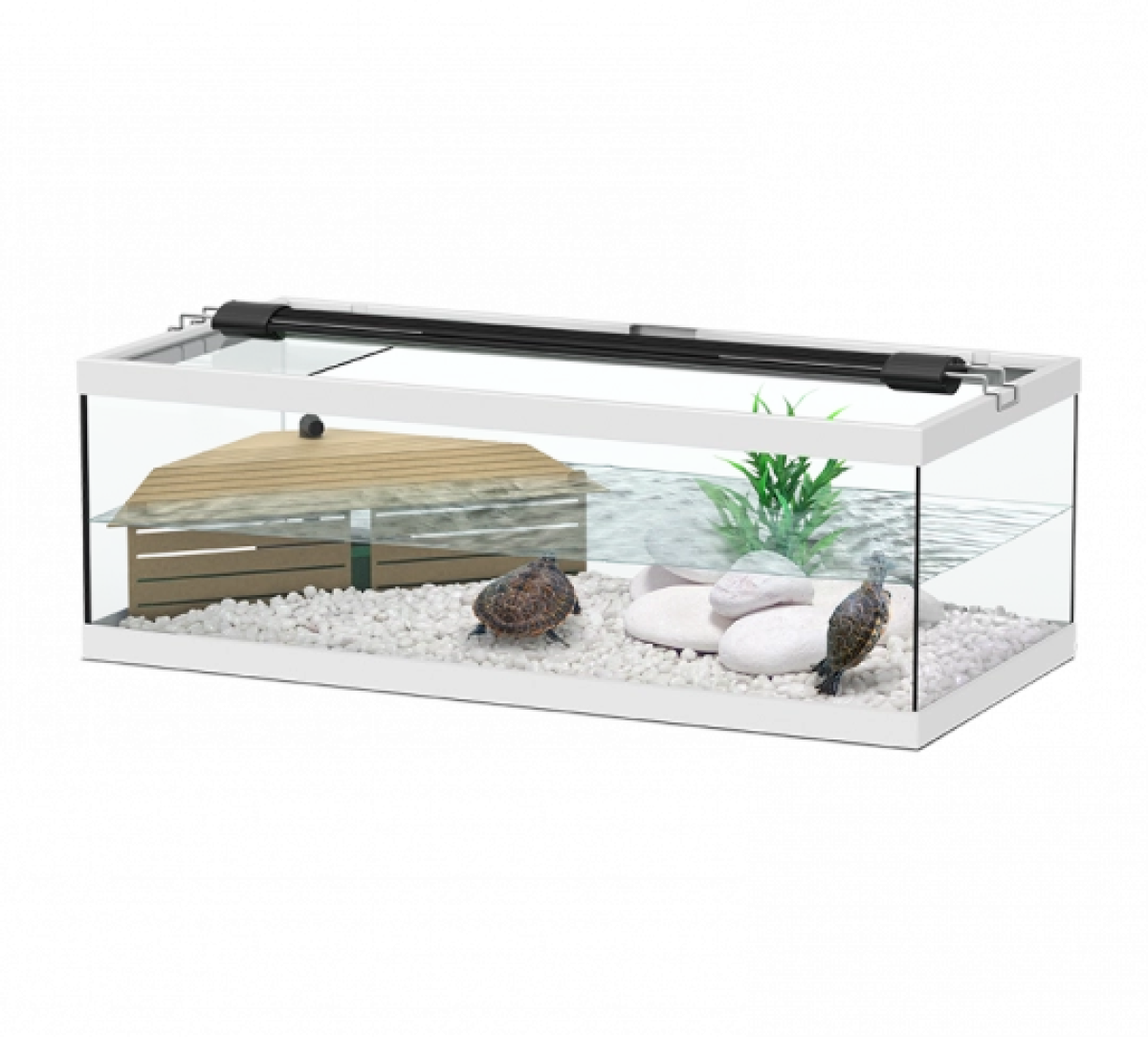 Tortum Turtle Tank 75 x 36 x 25 cm, White