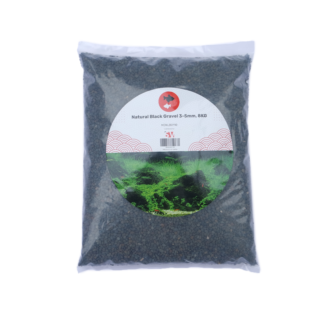 Natural Black Gravel 3-5mm, 8KG