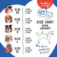 Duvo+ Dog Jacket Hi Vis Casual M - 50cm Black/Grey[Size - M]