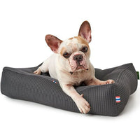 Hunter Quilted Toronto Dog Bed - Grey Small