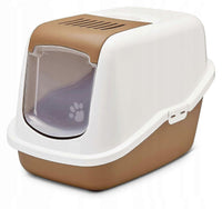 Savic Nestor Cat Toilet Home - CHOCOLATE BROWN