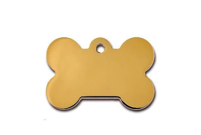 ID Tag Bone Brass - RAINBOW