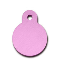 ID Tag Circle Small - LIGHT PINK Small