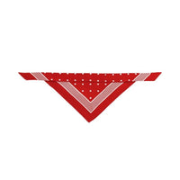 Hunter Cotton Dog Scarf for Collars with Loops - Red