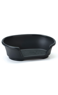 Savic Cosy Air Plastic Dog Bed - Black 78CM