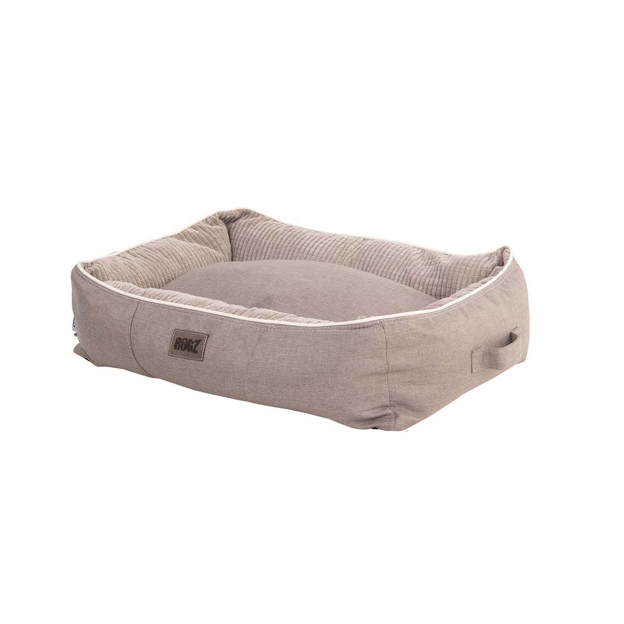 Rogz Indoor Cushion Dog Bed - NATURAL Large