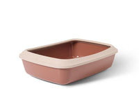 Thumbnail for Savic Iriz Cat Litter Tray with Rim - Pink/Red