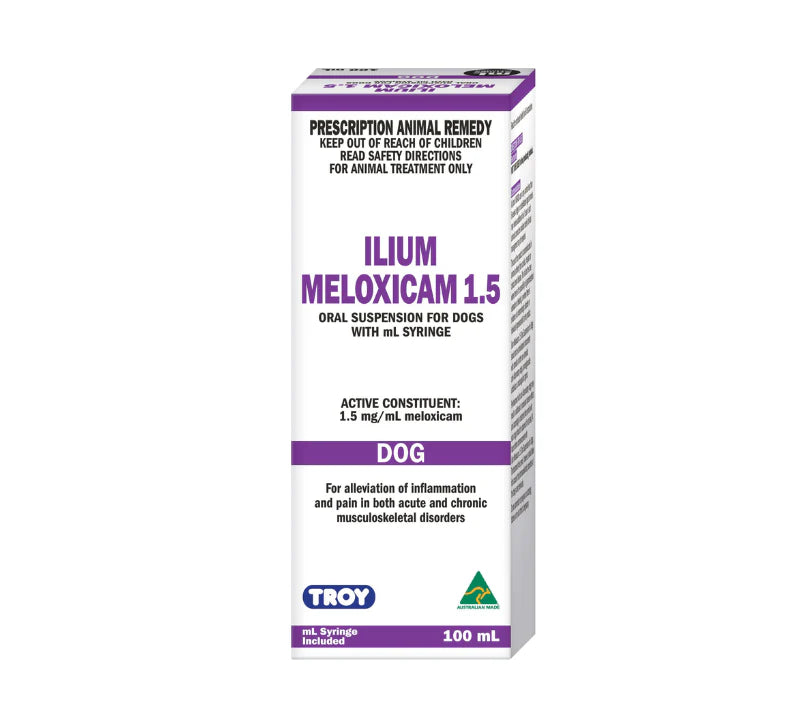 ilium Meloxicam Suspension 1.5 for Dogs 100ml