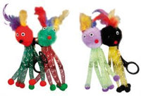Thumbnail for Flamingo Pompon Spider Cat Toy - OS