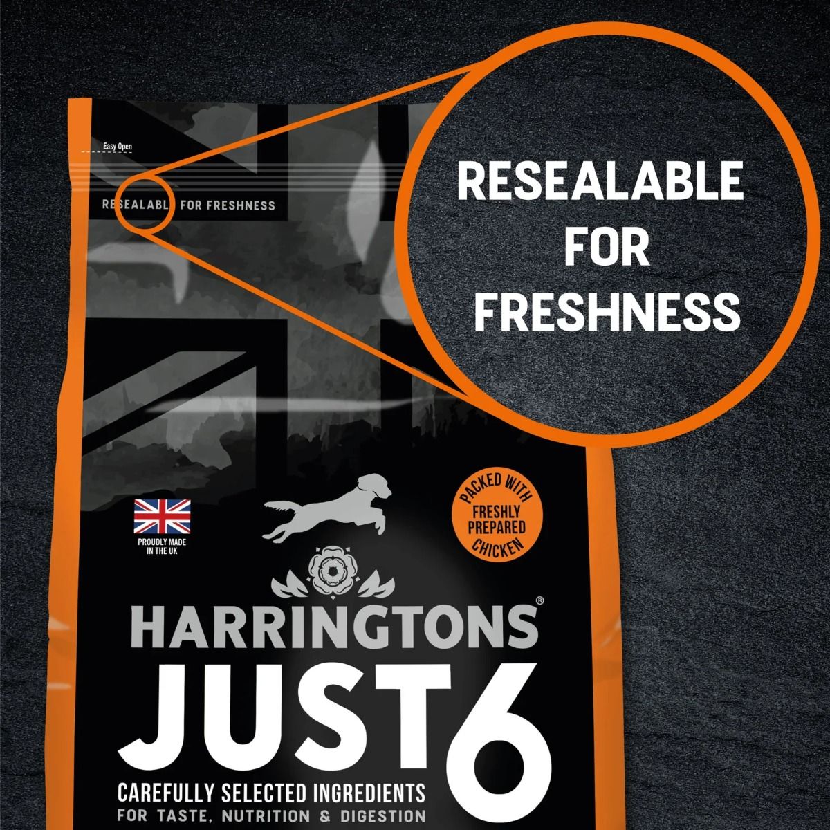 Harringtons Just 6 Chicken Grain Free Adult Dry Dog Food  - 12KG