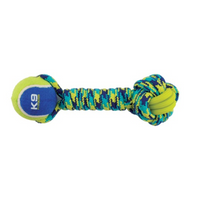 Thumbnail for K9 Fitness by Zeus Rope and TPR Tennis Ball Dumbbell - 30.48 cm dia.