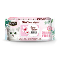 Thumbnail for Kit Cat 5-in-1 Cat Wipes CHERRY BLOSSOM Scented