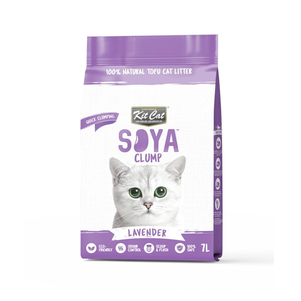 Kit Cat Soya Clump Soybean Litter – Lavender 7L(1 Box – 6pcs)