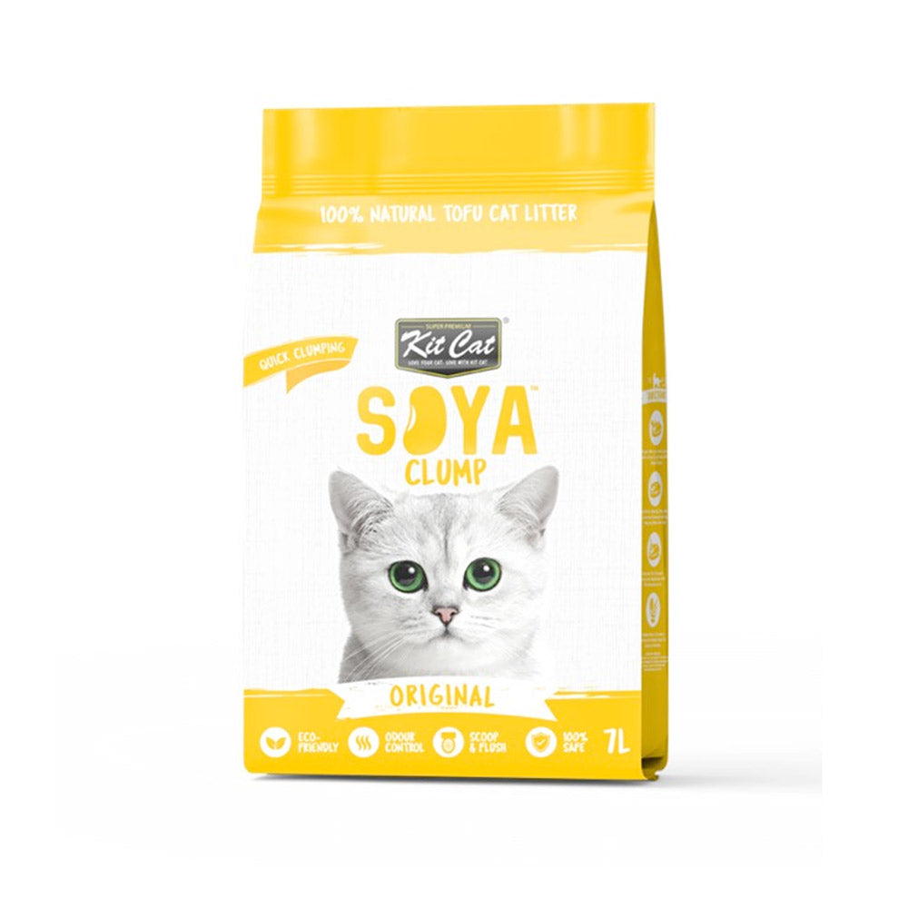 Kit Cat Soya Clump Soybean Litter – Original 7L(1 Box – 6pcs)