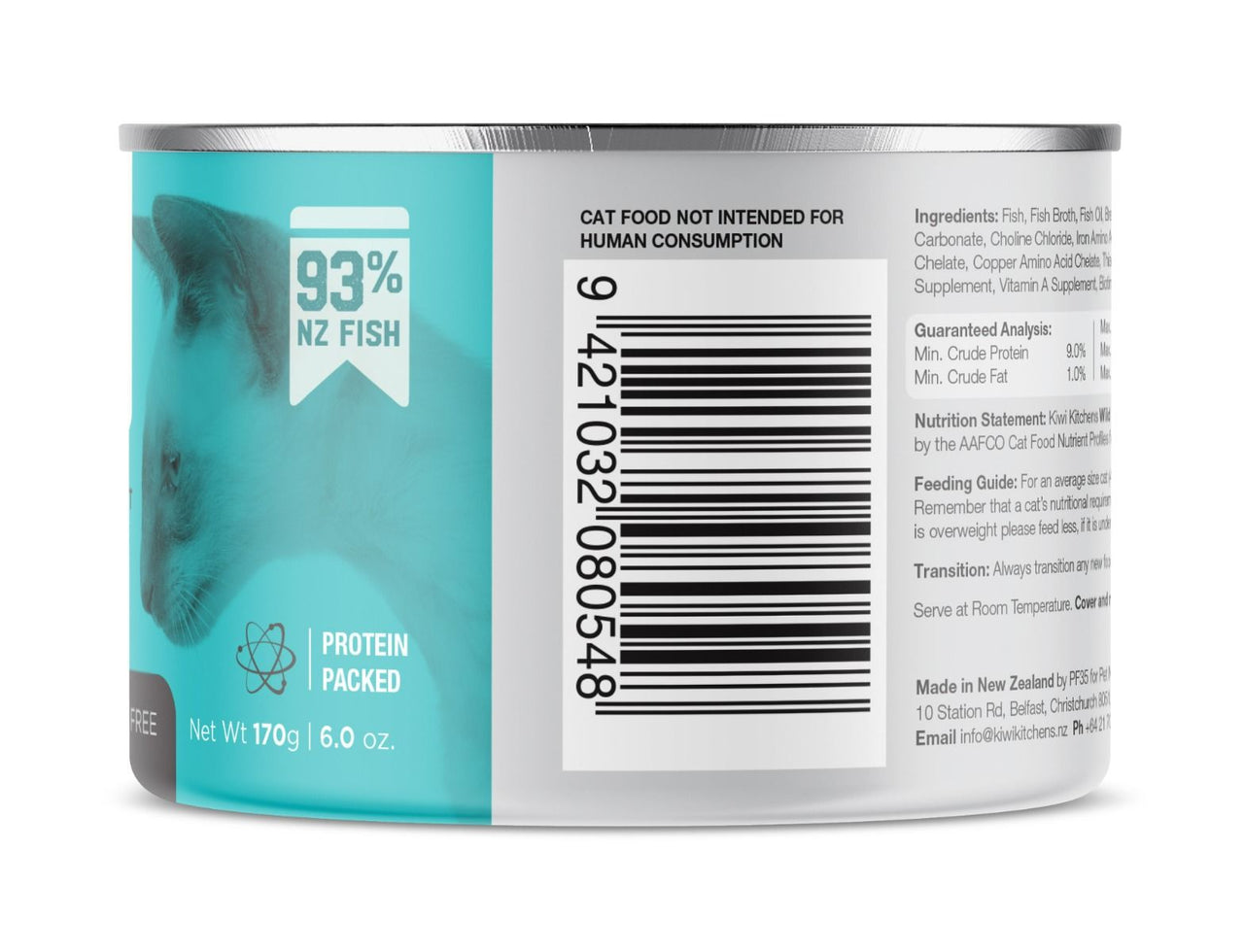 Kiwi Kitchens Wild Caught Fish Dinner Canned Wet Cat Food  - 85g