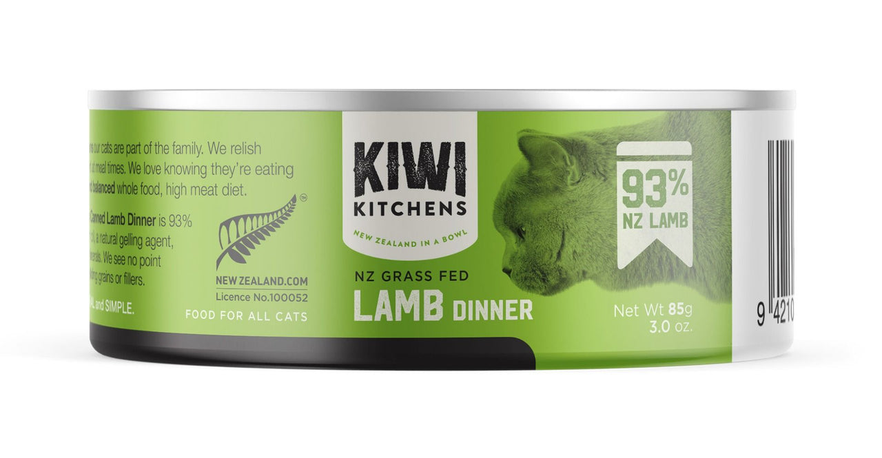 Kiwi Kitchens Grass Fed Lamb Dinner Canned Wet Cat Food - 170g