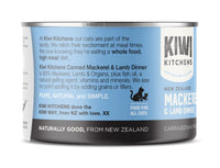 Thumbnail for Kiwi Kitchens Mackerel & Lamb Dinner Canned Wet Cat Food - 170g