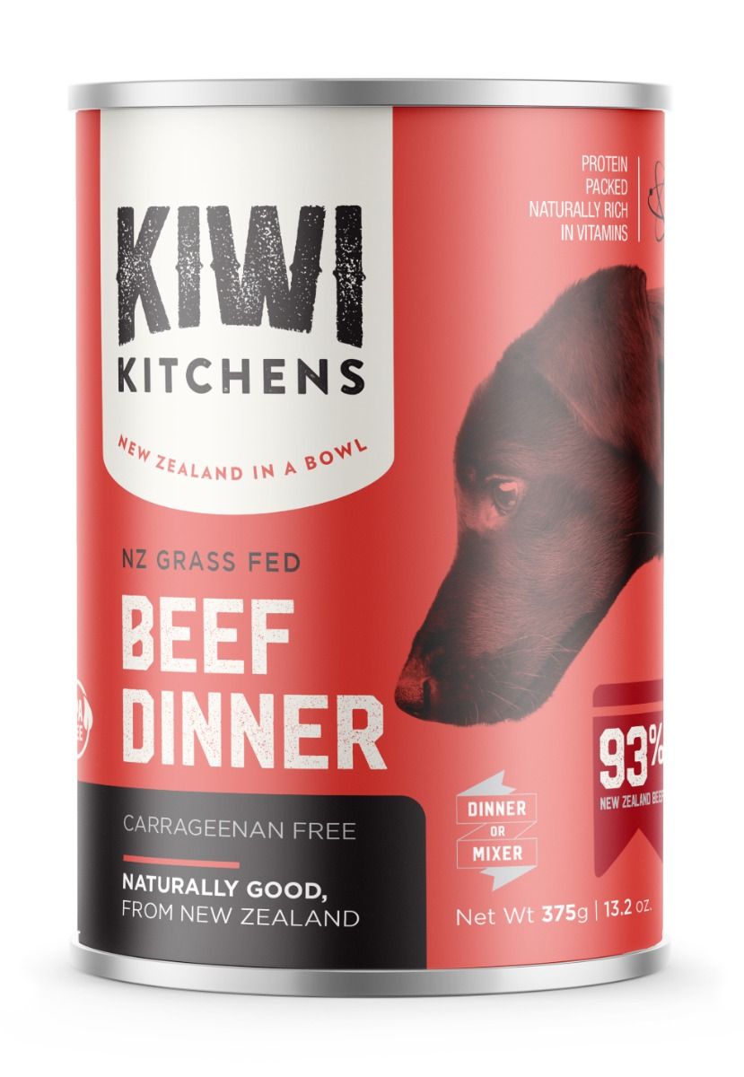 Kiwi Kitchens Grass Fed Beef Dinner Canned Wet Dog Food - 170g