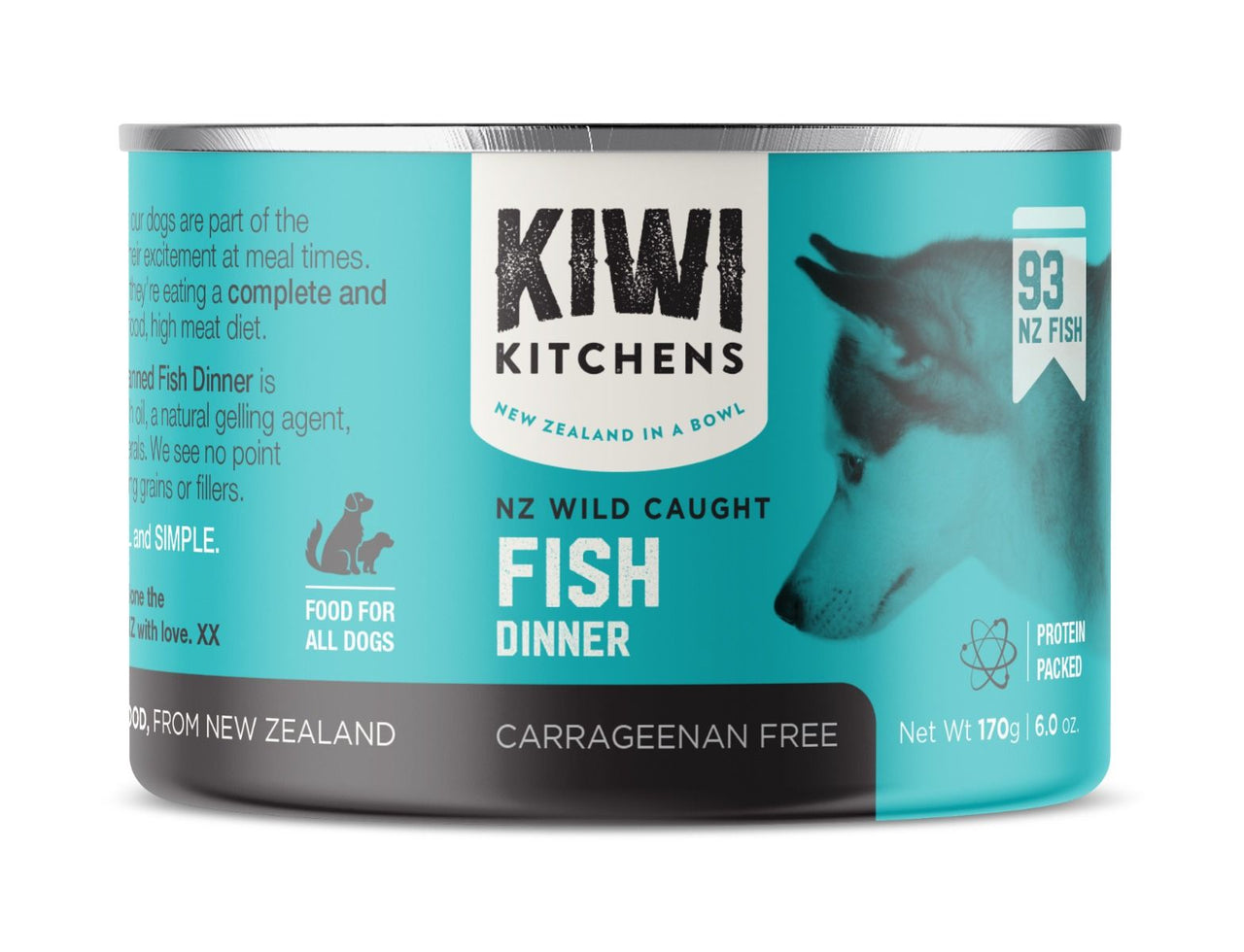 Kiwi Kitchens Wild Caught Fish Dinner Canned Wet Dog Food - 375g